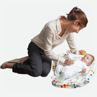 The Snugglebundl Being Used As A Playmat | Snugglebundl