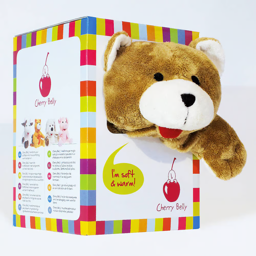 Cherry Belly Bear Children's Warmth Cuddly Animal